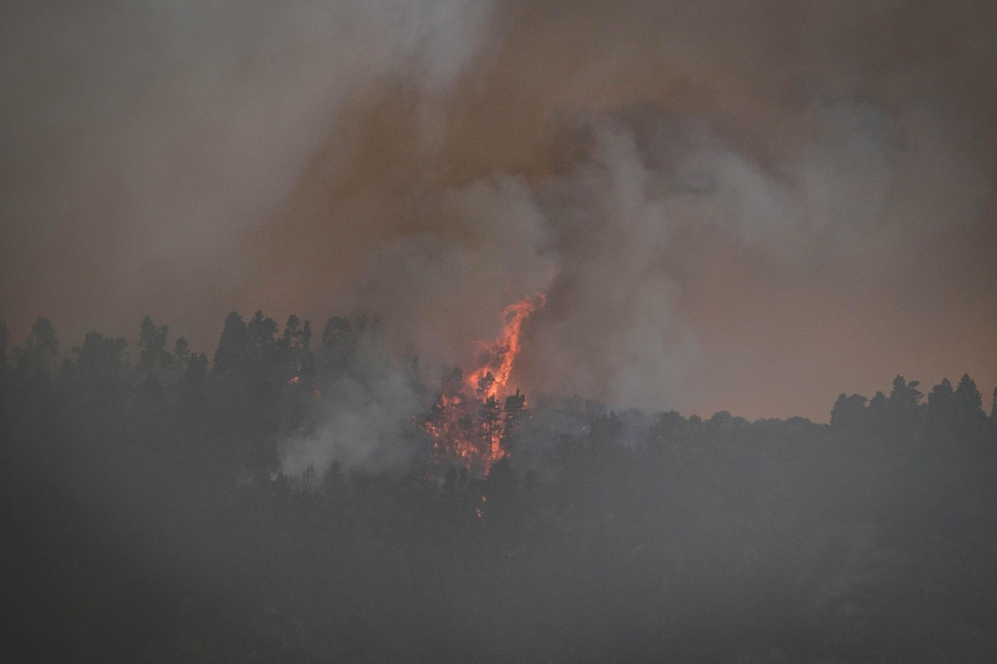 El incendio declarado en Los Realejos el pasado jueves afecta ya a cuatro municipios
