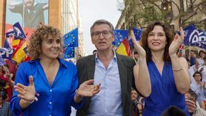Alberto Núñez Feijóo clausura un acto electoral en Madrid