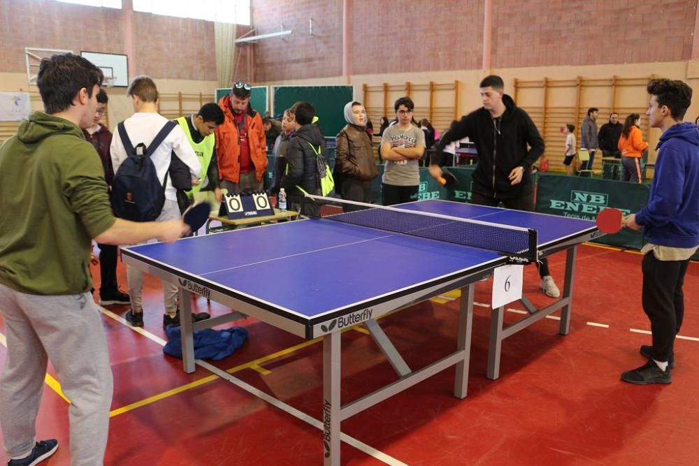 Final regional de tenis de mesa en Calasparra