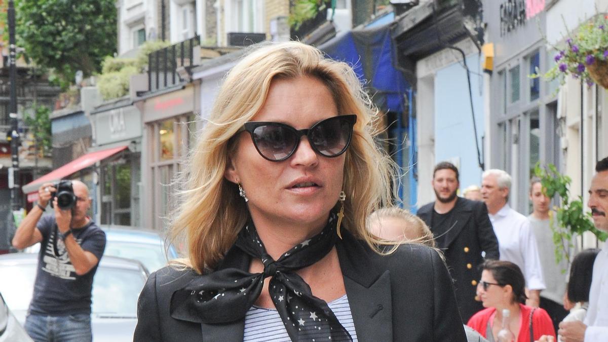 Kate Moss con aires rockeros en Londres