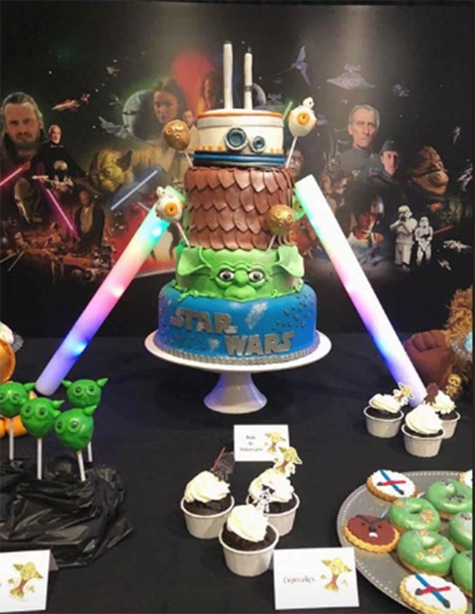Tarta de cumpleaños de Star Wars