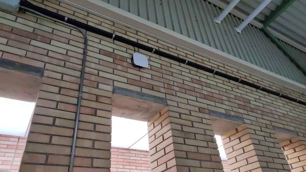 Uno de las antenas wifi ya instaladas en la localidad.