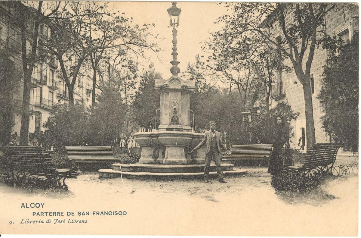 Imagen del Parterre de San Francisco de Alcoy recreada en el vídeo.