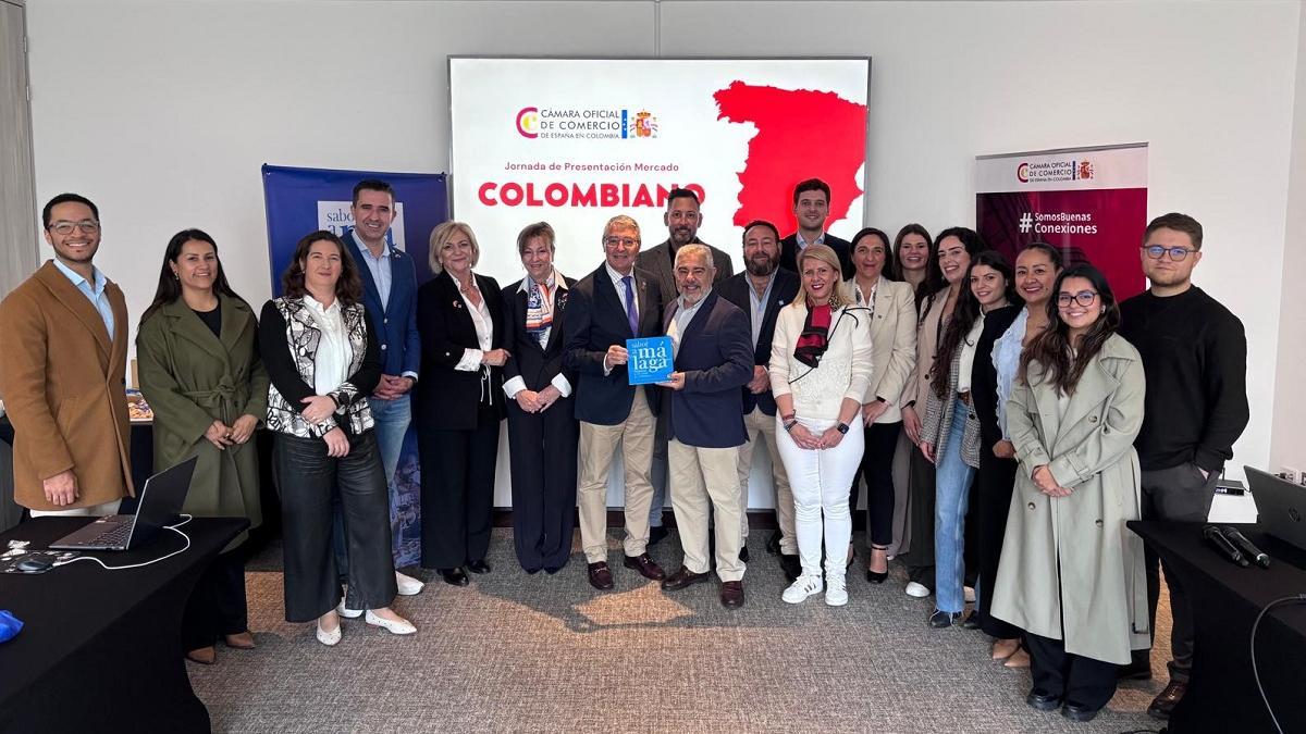 Los representantes malagueños, en la misión comercial desarrollada en Colombia por Sabor a Málaga y la Cámara.
