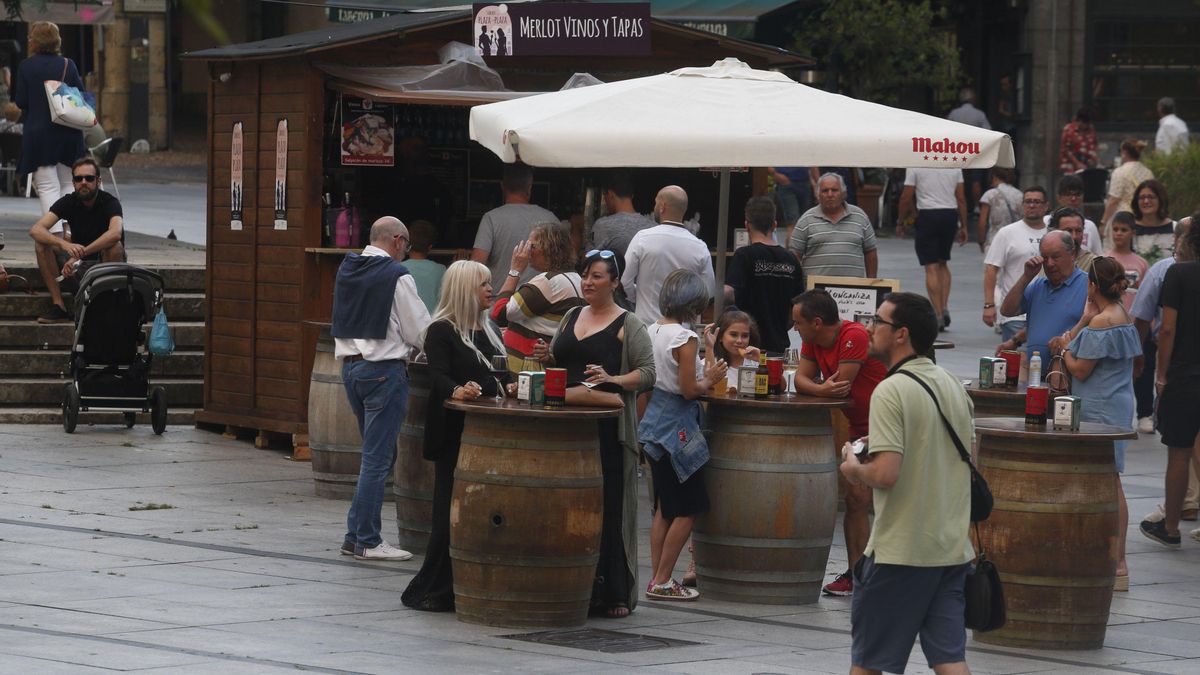 Ambiente en una pasada edición de Sabores de plaza en plaza en Avilés