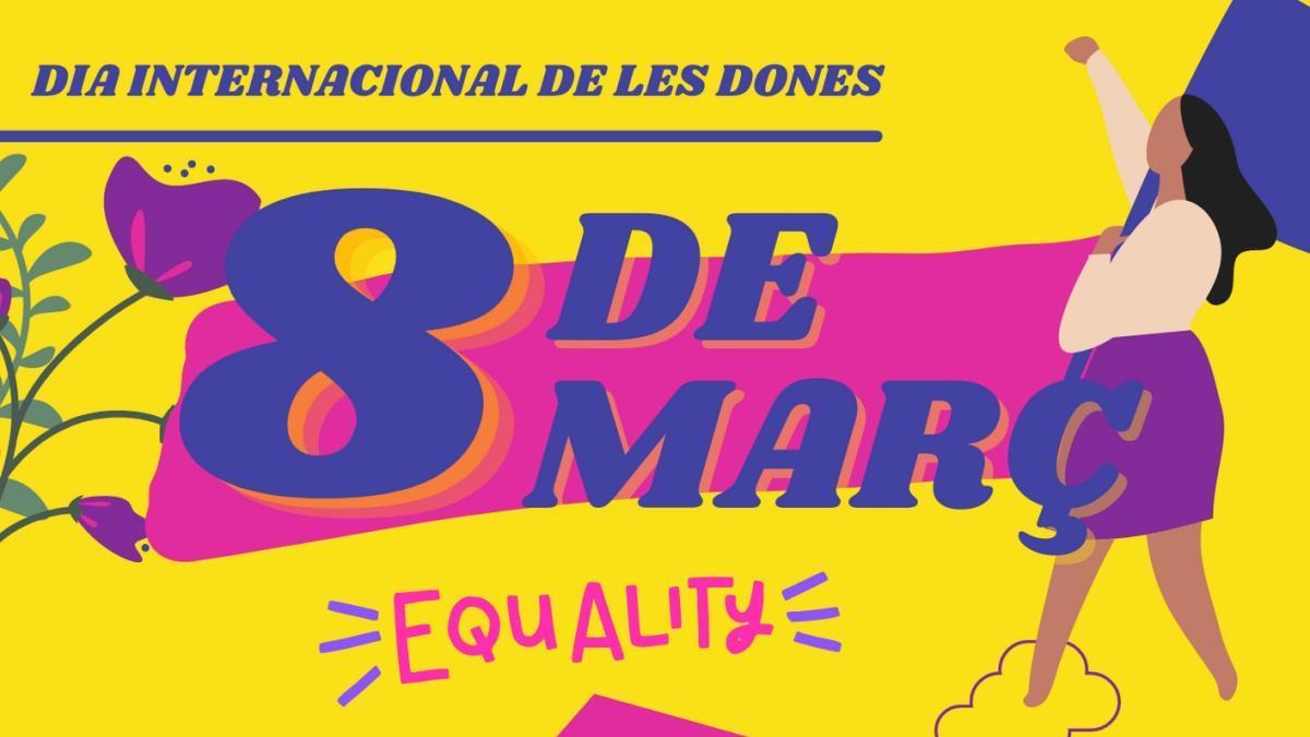 El cartell guanyador del 8 de març, dissenyat per la jove igualadina Marta Pérez