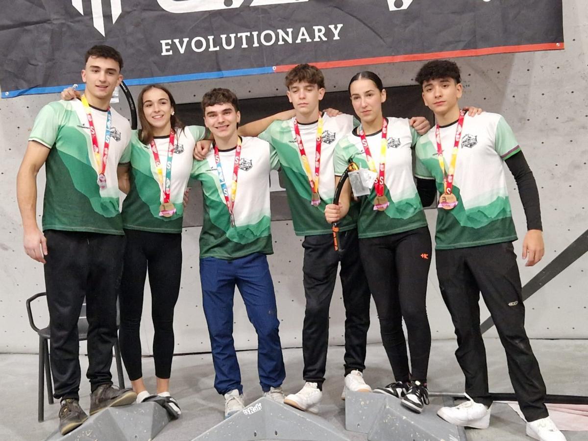 Representantes de la selección extremeña en Getafe.