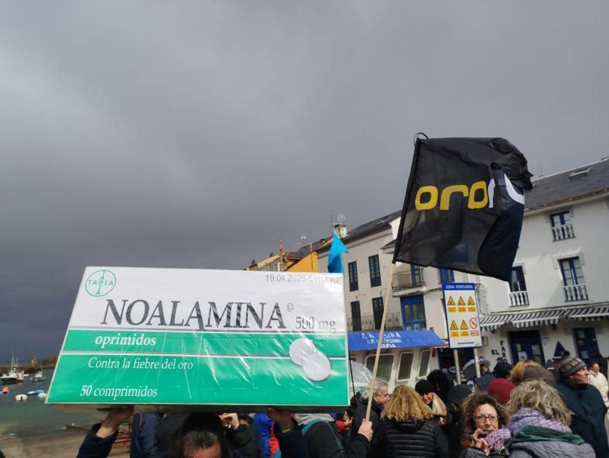 Imagen de una de las protestas de la Plataforma Oro No.