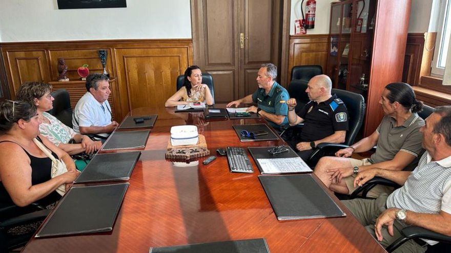Reunión de coordinación del operativo. | |