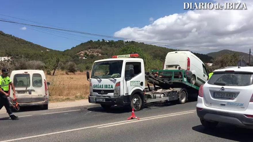 Fallece un motorista en un accidente de tráfico en Ibiza