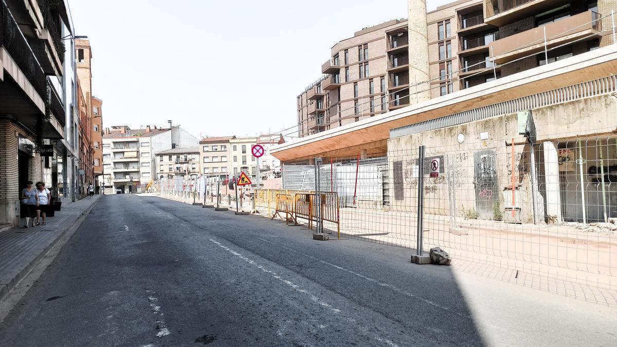 Imatge d'arxiu del tram del carrer de Sant Antoni Maria clsret que recuperarà el doble sentit a partir de dilluns