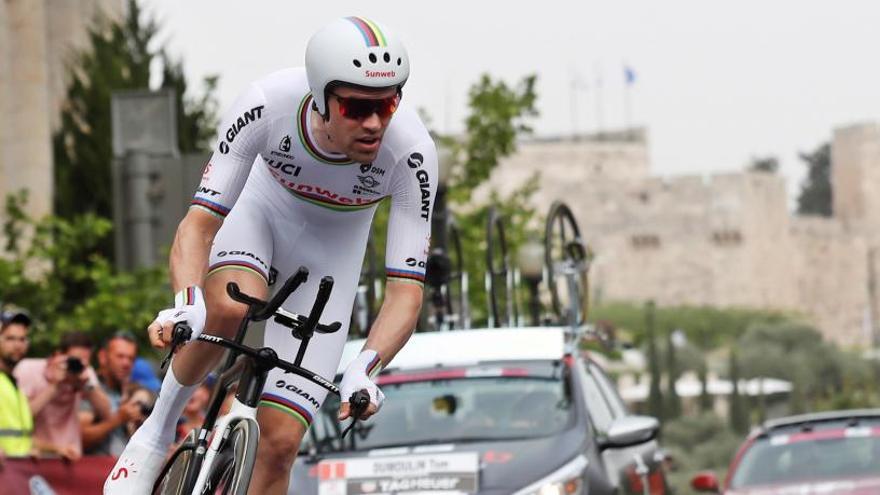 Tom Dumoulin durante la etapa de este viernes.