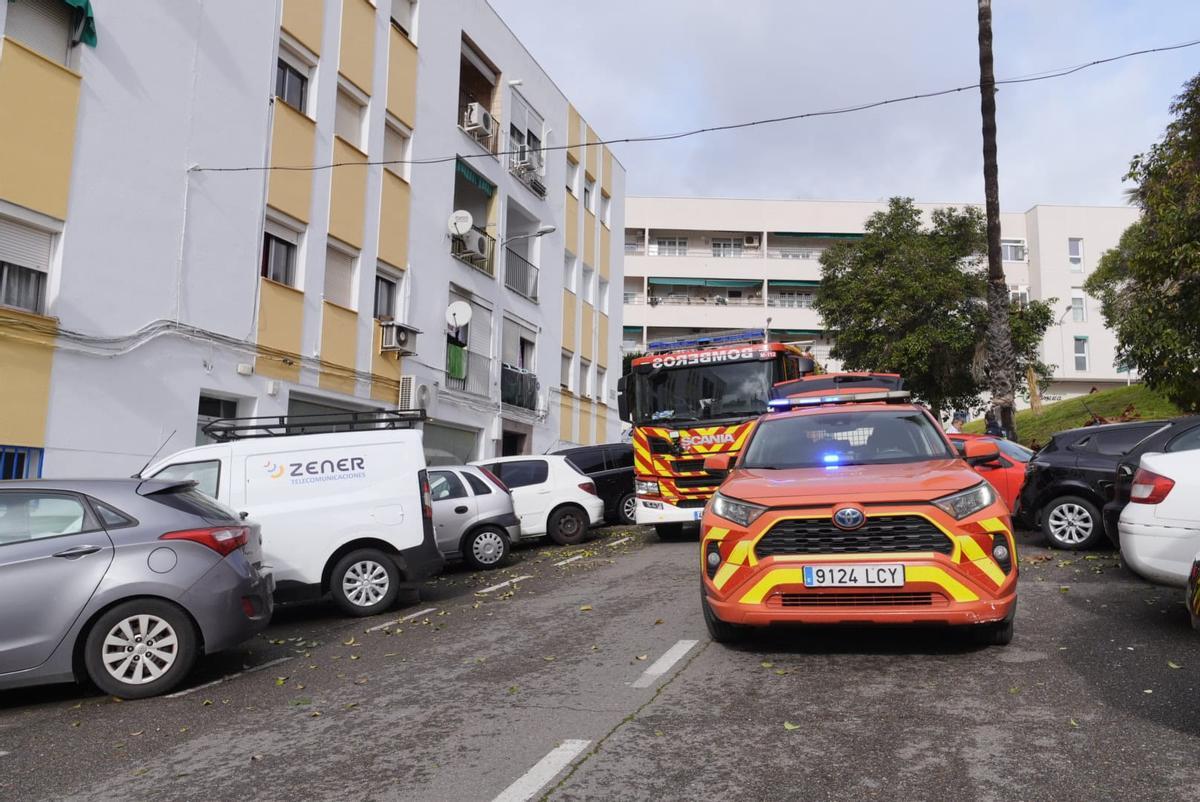 Bomberos y Policía Local de Mérida, en la zona del aviso.