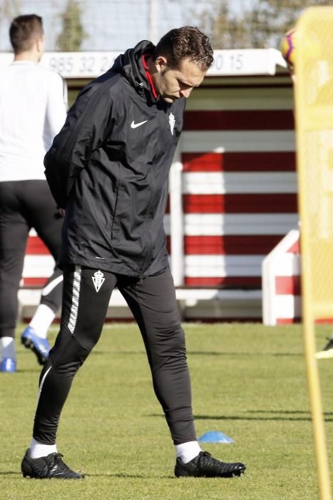 Entrenamiento del Sporting de Gijón