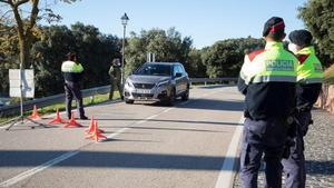 08 12 2020 Mossos d Esquadra controlan los accesos al parque natural del Montseny en Barcelona   POLITICA CATALUNA ESPANA EUROPA BARCELONA  DIPUTACIO DE BARCELONA
