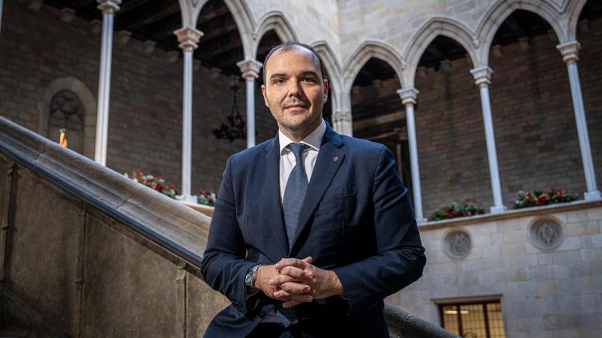 Albert Dalmau, conseller de Presidència, en una entrevista con EL PERIÓDICO.