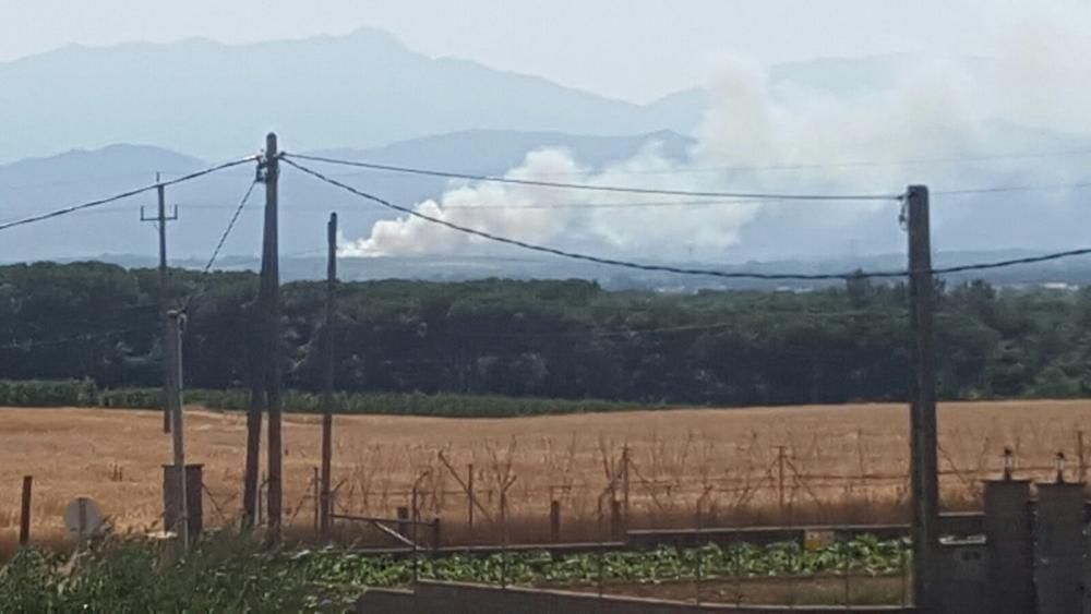 Incendi a Santa Coloma de Farners.