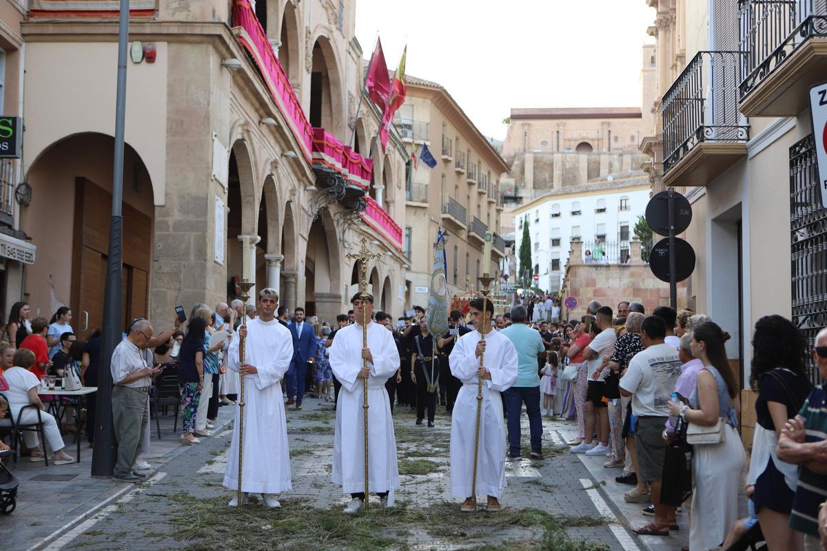 Inicio de la procesión del Corpus.