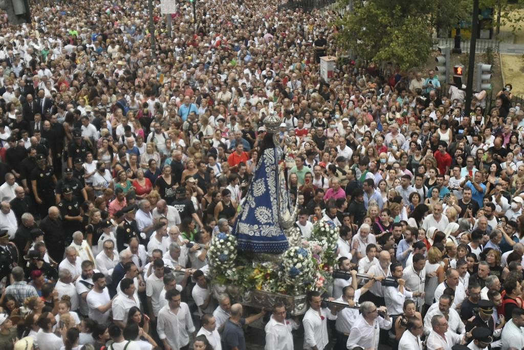 Romería de Murcia: primer tramo del recorrido de la Fuensanta