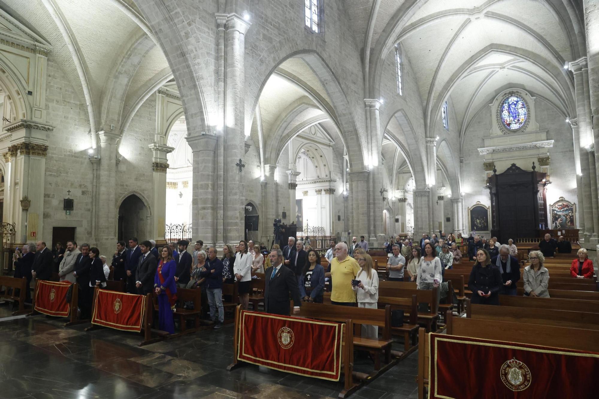 Así ha sido el Te Deum del 9 d'Octubre en la Catedral, de los pocos actos que han sobrevivido a la lluvia