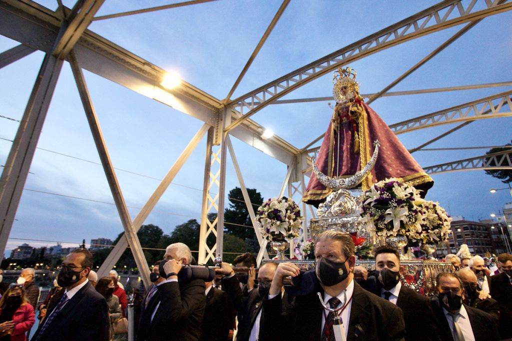 La Virgen de la Fuensanta sale en procesión rogativa por el fin de la guerra en Ucrania