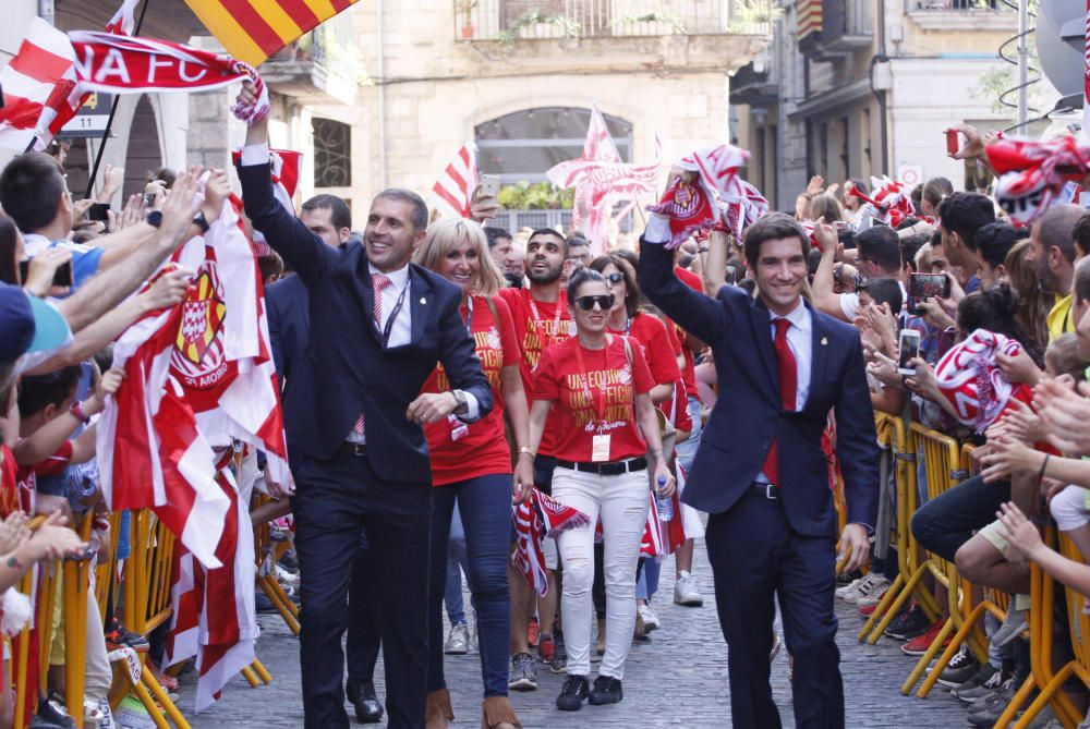 Rua de celebració de l'ascens del Girona