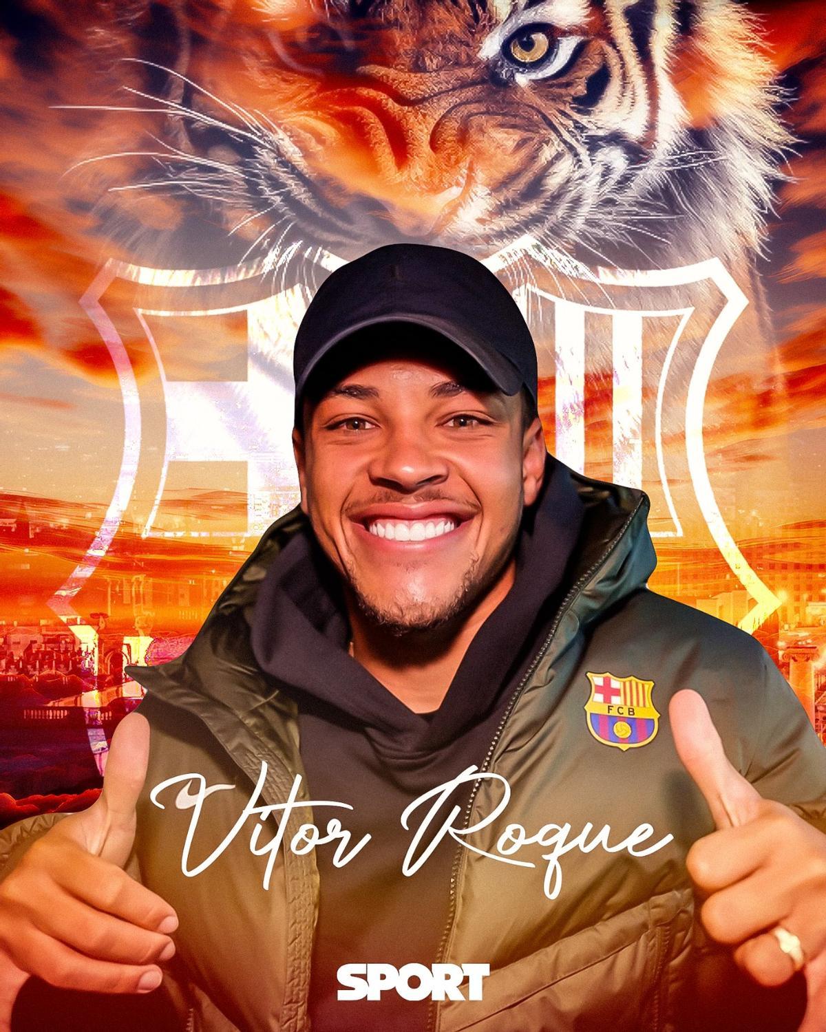 Vitor Roque ya está en Barcelona Vitor Roque ya está en Barcelona