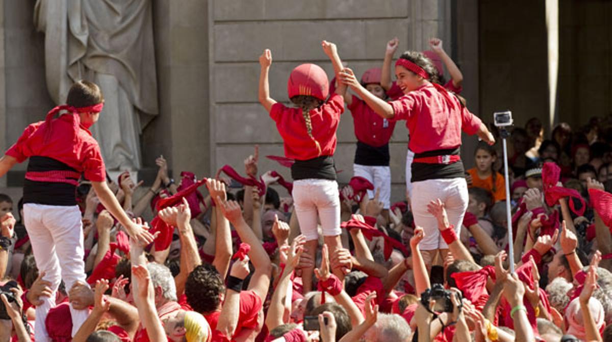 Els Castellers de Barcelona a la Mercè 2013