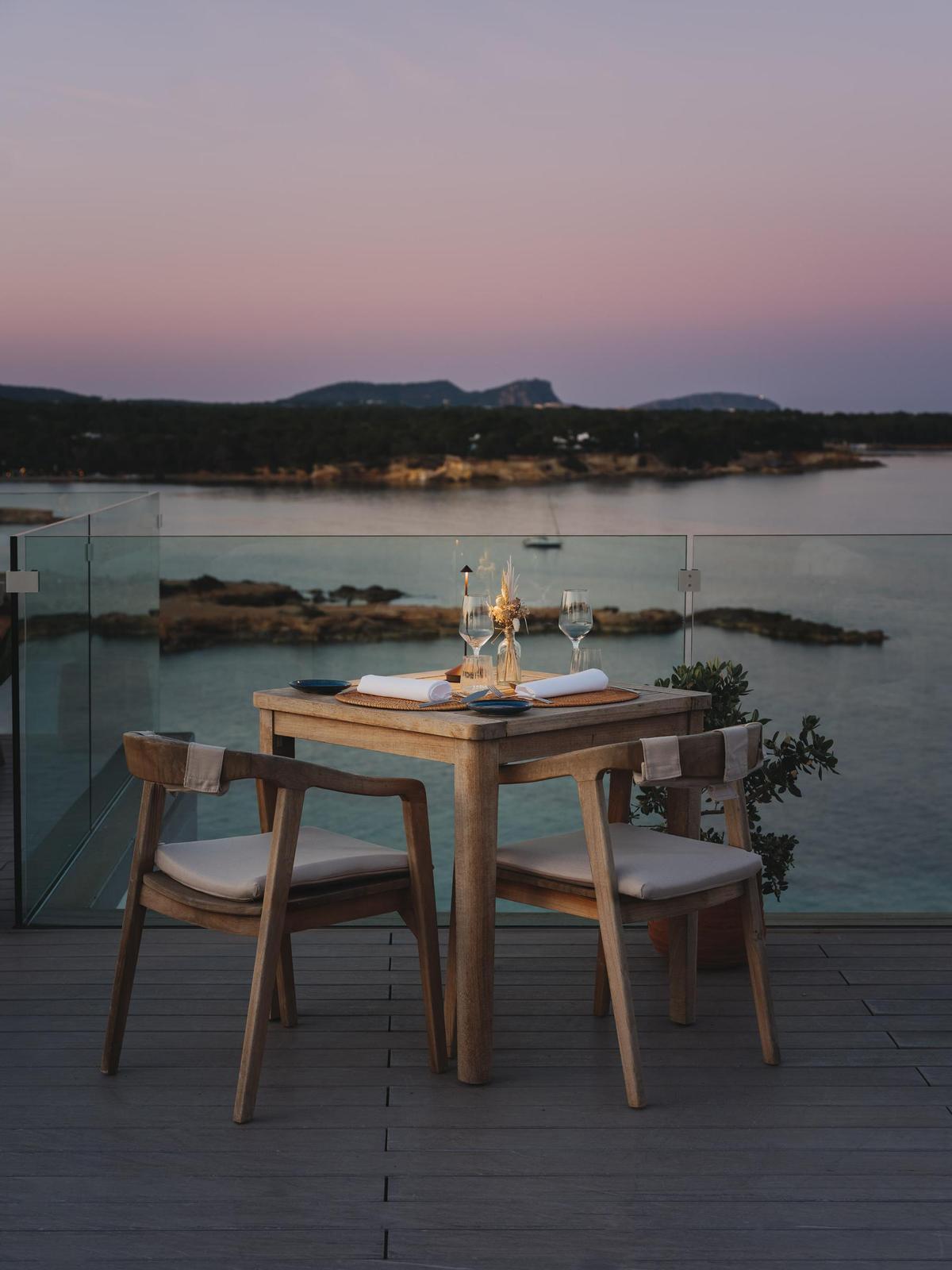 Las vistas al Mediterráneo desde el restaurantre LLUM son impresionantes.
