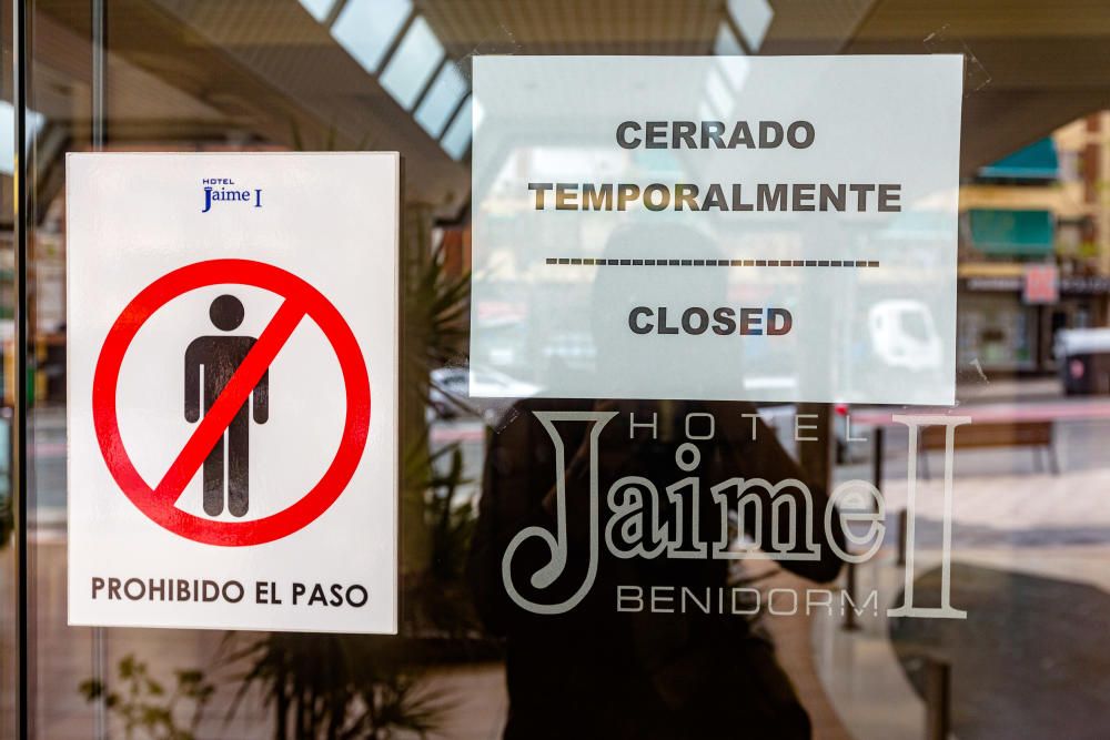 Un hotel cerrado en Benidorm