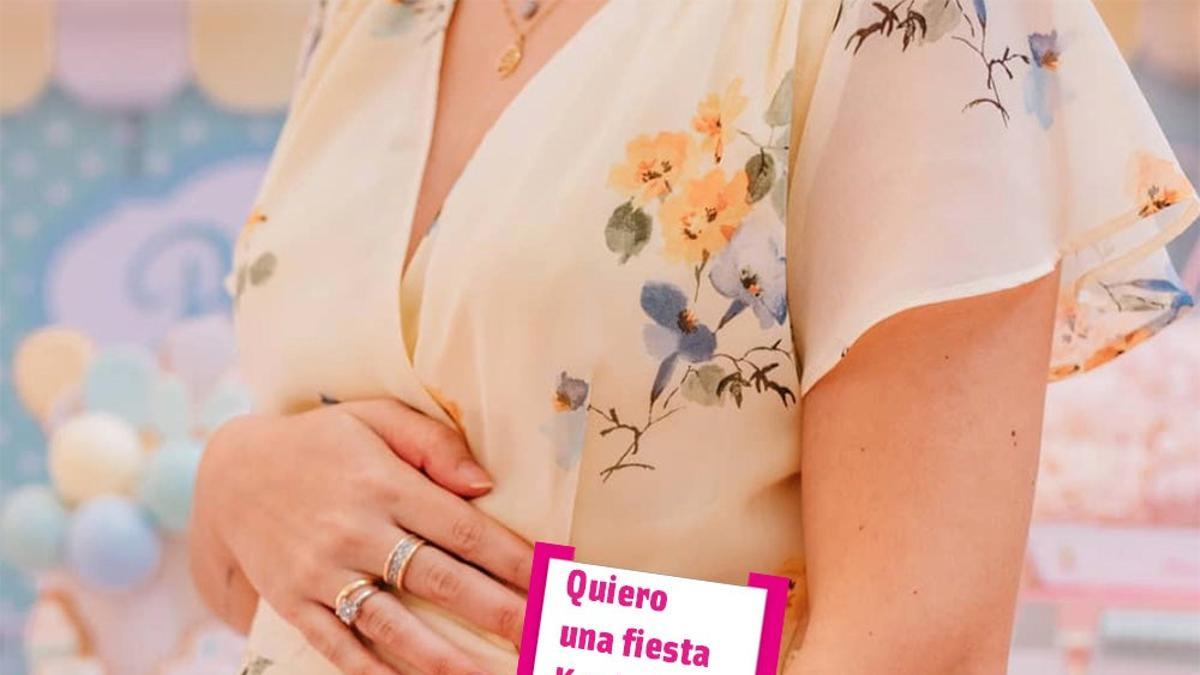 La barriga de Laura Escanes en la fiesta de 'babyshower' de Roma