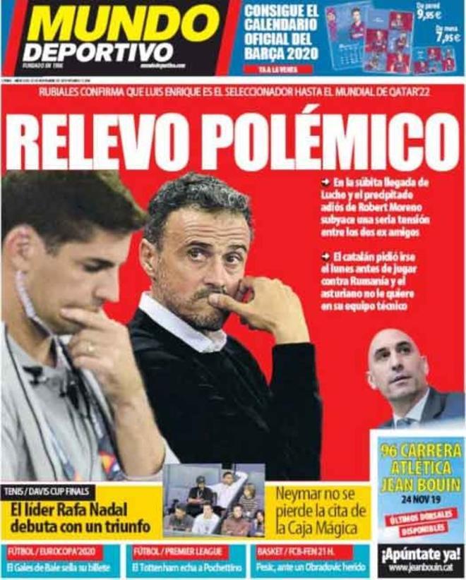 Las portadas del día en la prensa deportiva