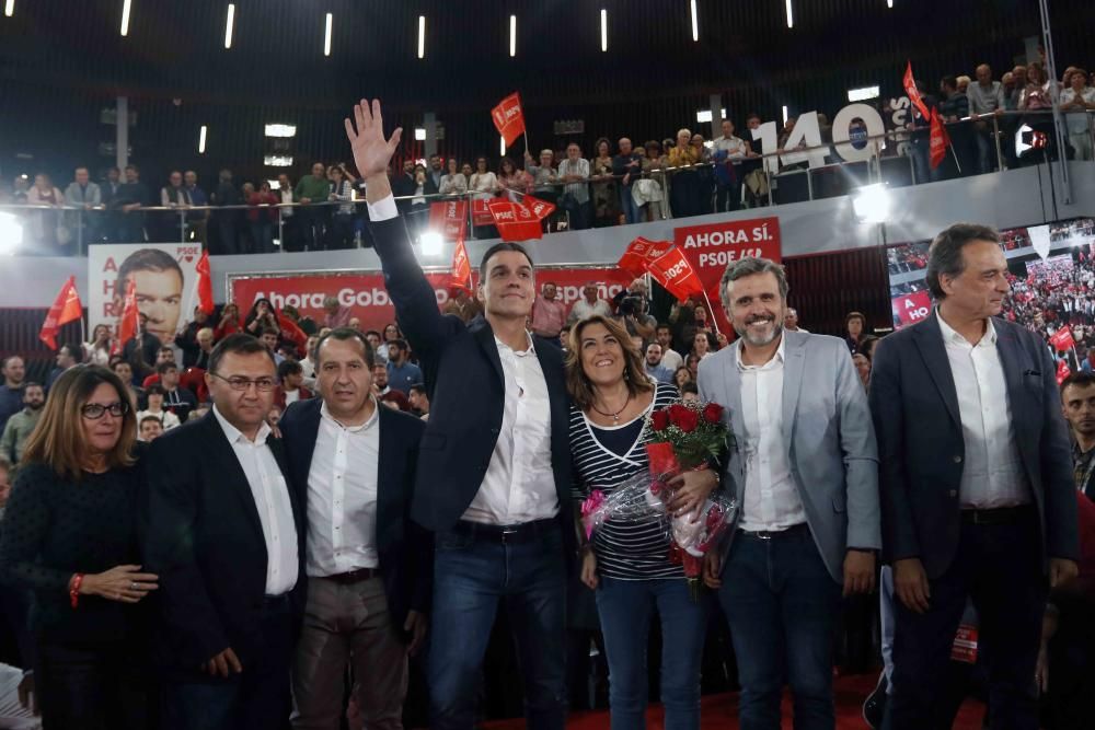 Mitin de Pedro Sánchez en Torremolinos en la campaña del 10-N.