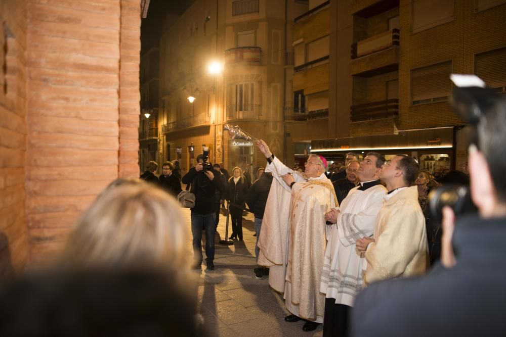 Inauguración de la fachada de la iglesia de Santa María de Cartagena