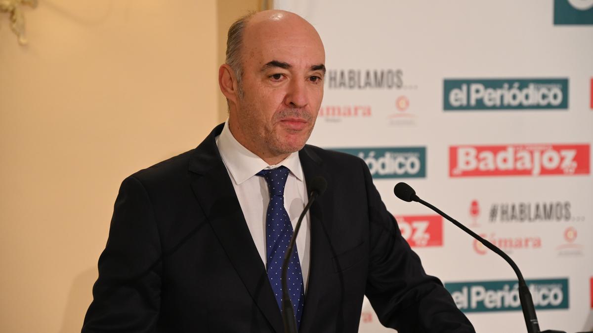 Mariano García Sardiña, presidente de la Cámara de Comercio de Badajoz.