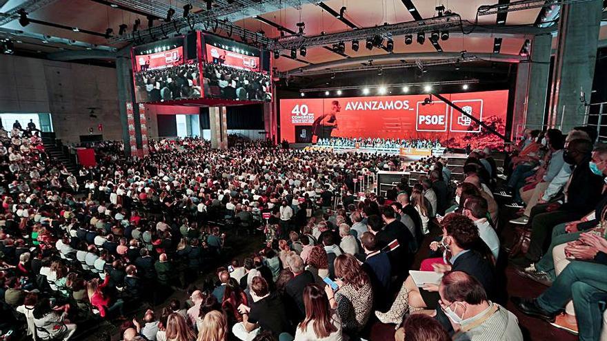 Congreso del Partido Socialista, ayer en Valencia. |