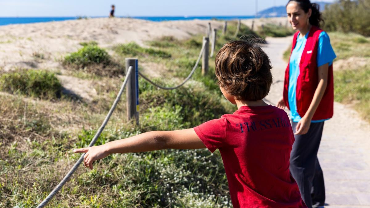 Naturaula en la playa de Gavà.