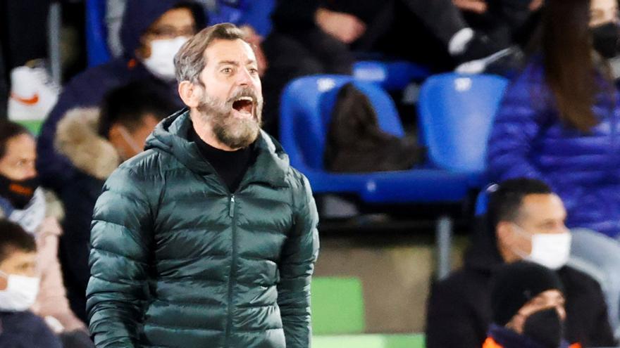 Quique Sánchez Flores, durante el Getafe CF - Granada CF