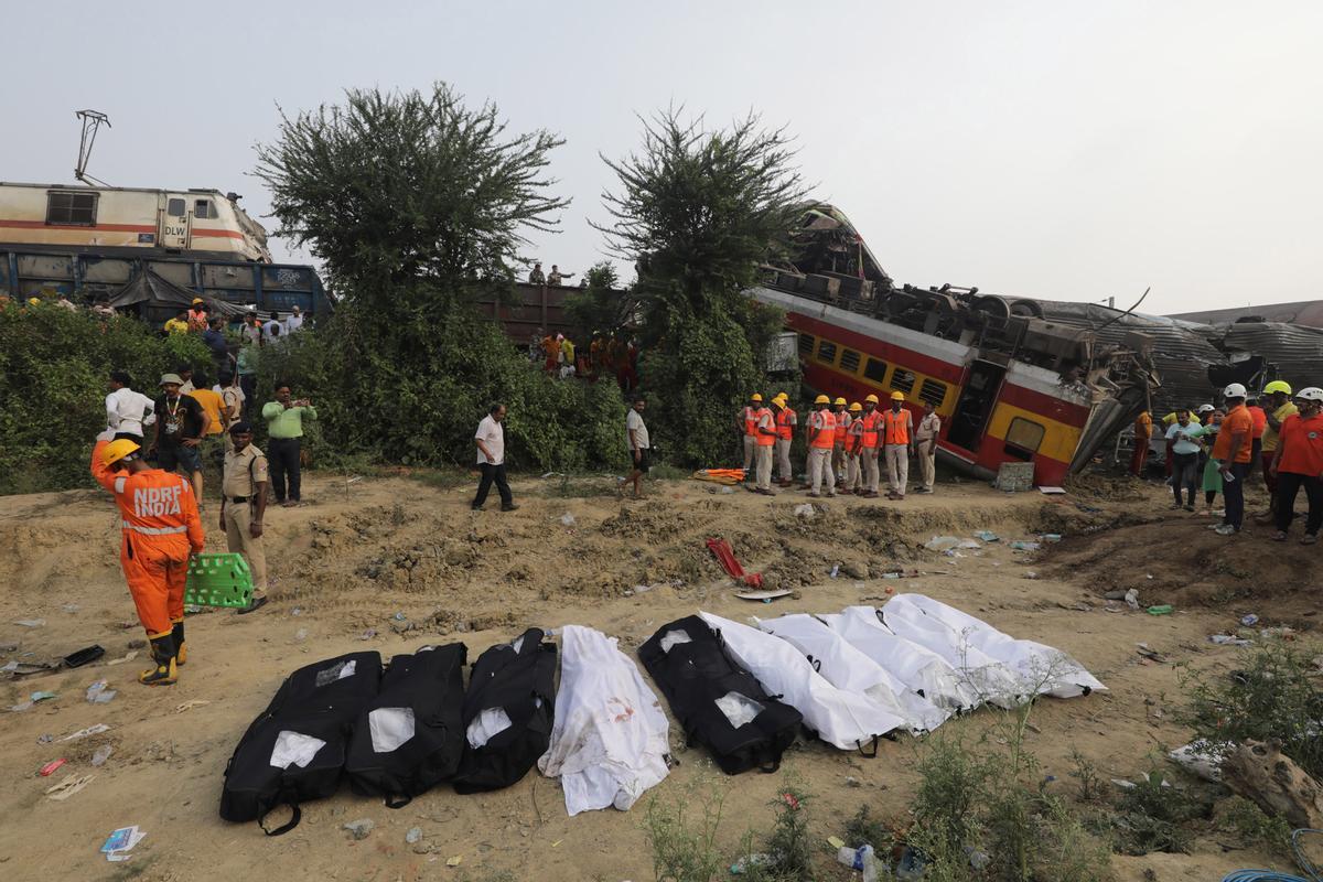 Accidente mortal de tren en la India