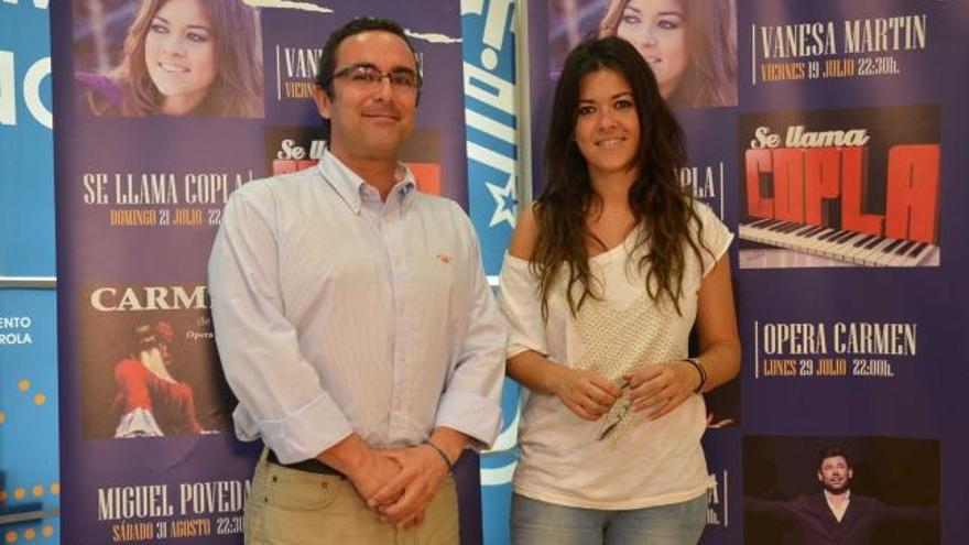 Rodrigo Romero y Vanesa Martín, en la presentación del festival.