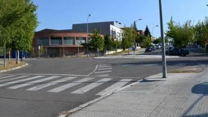 Un dels carrers del polígon de les Comes, a Igualada