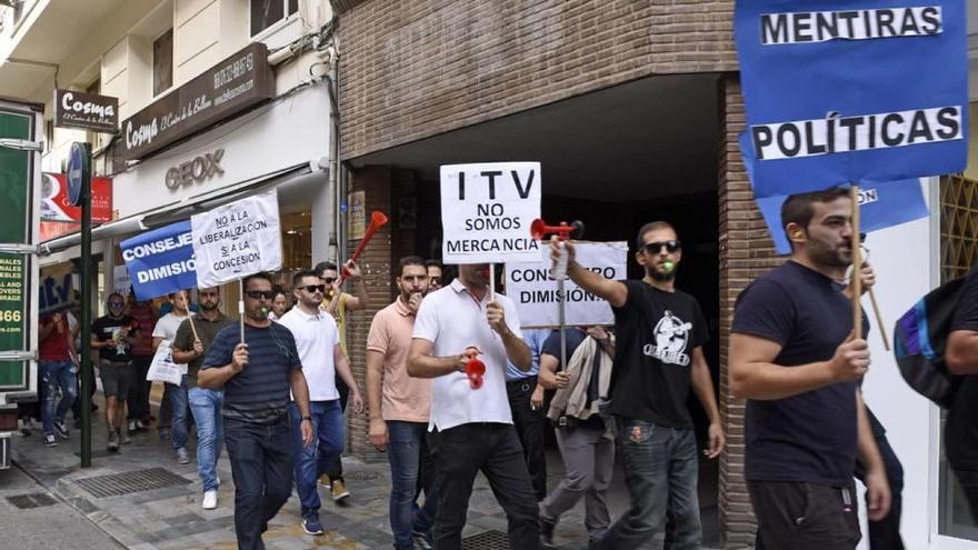 Los trabajadores de las ITV de la Región han estado en pie de guerra desde septiembre.