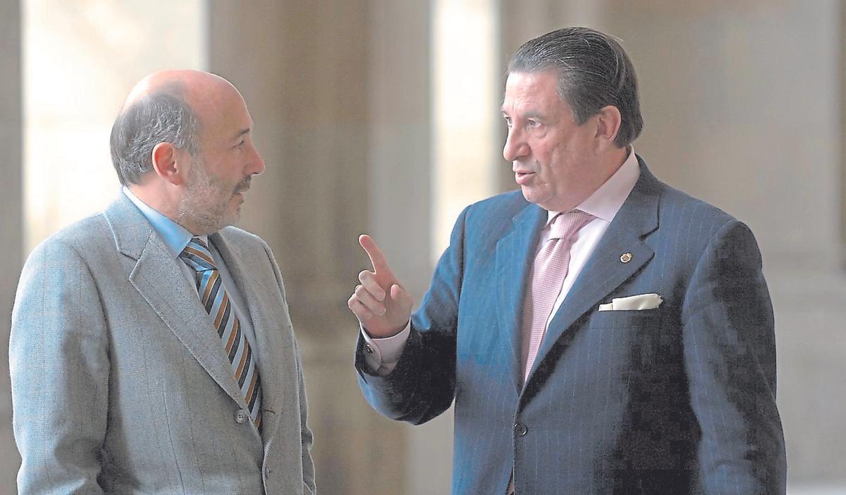 Los protagonistas de la transición socialista: Javier Losada y Francisco Vázquez.