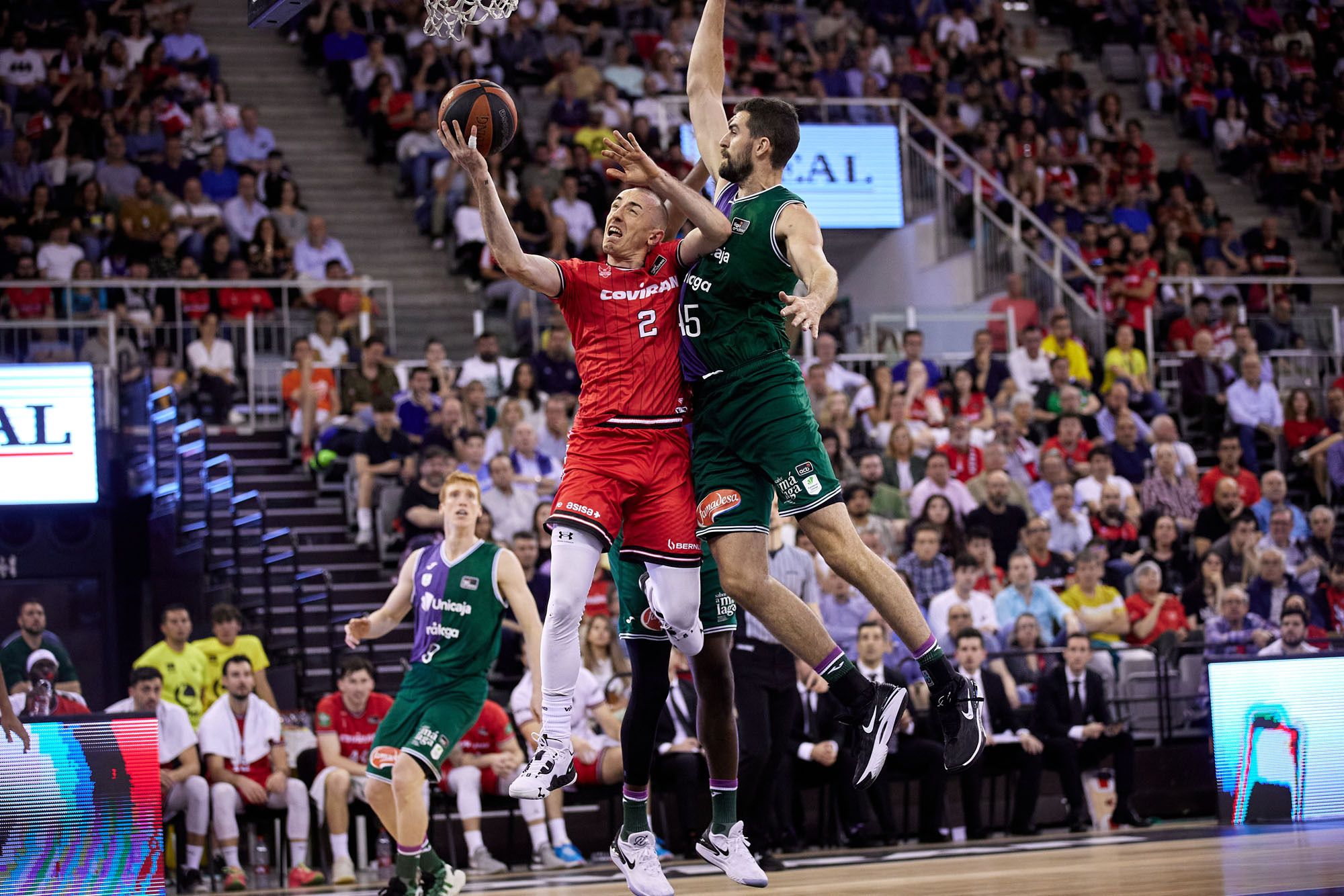 Una imagen del Fundación Granada - Unicaja de la jornada 26 de la Liga Endesa.