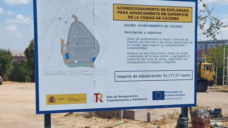 Comienza la construcción del aparcamiento de San Blas