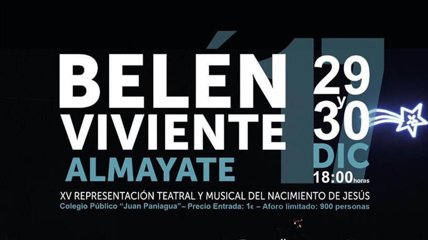 El cartel del belén de Almayate.