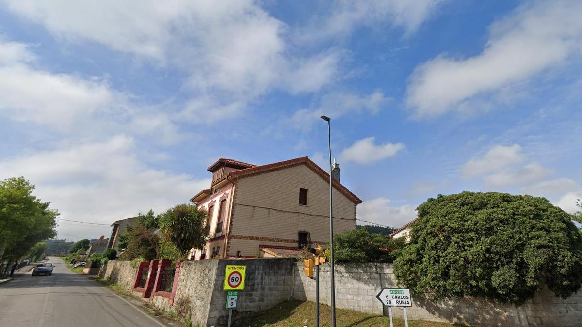 Acceso a la AS-233 desde Los Campos