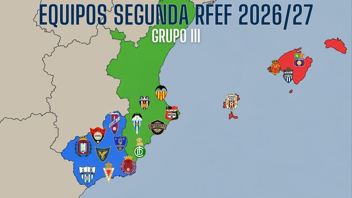 Composición del Grupo III de la Segunda RFEF de la temporada 26/27