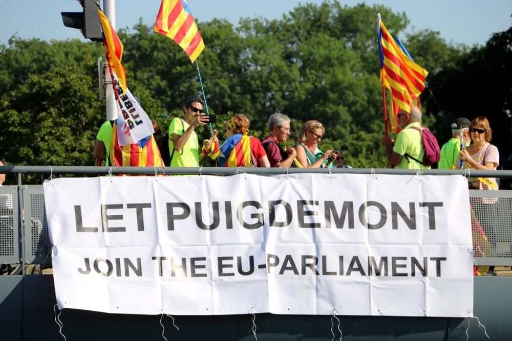 L'independentisme es manifesta a Estrasburg