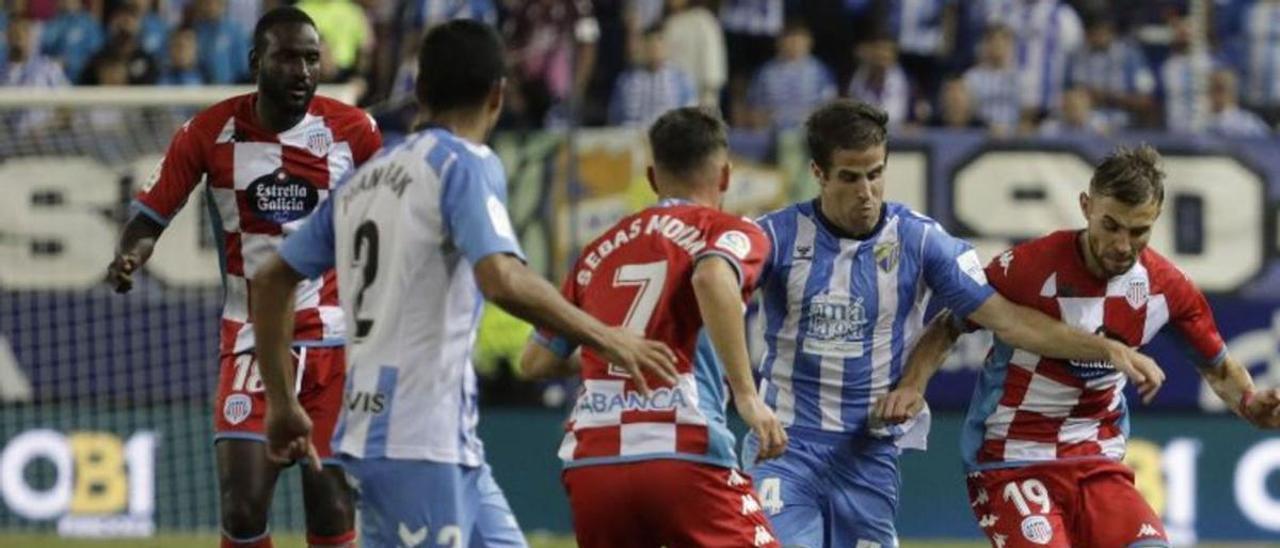 Pablo Hervías cuajó su mejor partido desde su llegada al Málaga CF el pasado domingo frente al Lugo.